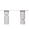 ESTHETI home Konsola Metalliki/MDF Lefki/Fusiki 150x45x77cm 810-00091
